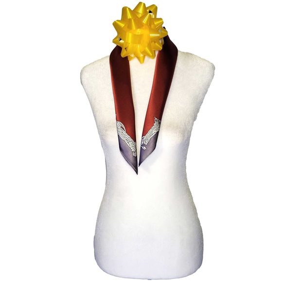 NWT Genuine 100% Mulberry Silk Satin Scarf 21"x21" Small Square Shawl 54801 - Picture 3 of 9